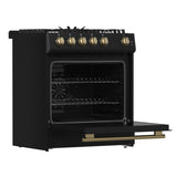 FORNO Espresso Leonardo Gas Range 76.2cm 141.6L Black FFSGS1116-30BLK 4