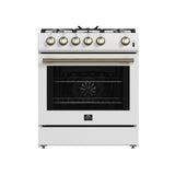 FORNO Leonardo Gas Range 76cm 141.6L FFSGS1116-30WHT 1