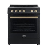 FORNO Espresso Leonardo Convection Oven Range 76cm 141.6L FFSEL6012-30BLK 1