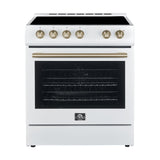 FORNO Espresso Leonardo Electric Range 76.2cm 141.6L White FFSEL6012-30WHT 1