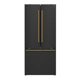 FORNO Espresso Gallipoli French Door Refrigerator 76cm 495.6L FFFFD1974-31BLK 1