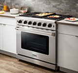 THOR Kitchen Convection Gas Range 6 Burners 91.4cm 169.9L LRG3601U 2