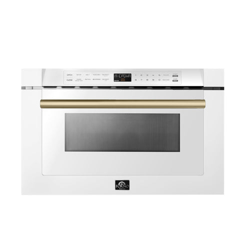 FORNO Espresso Capoliveri Built-In Microwave Drawer 59.9cm 34L FMWDR3000-24WHT