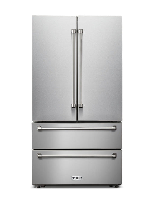 THOR Kitchen French Door Refrigerator 91.4cm 637.1L Stainless Steel TRF3602